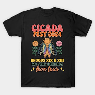 Entomology Cicada Lover Cicada Fest 2024 Broods T-Shirt